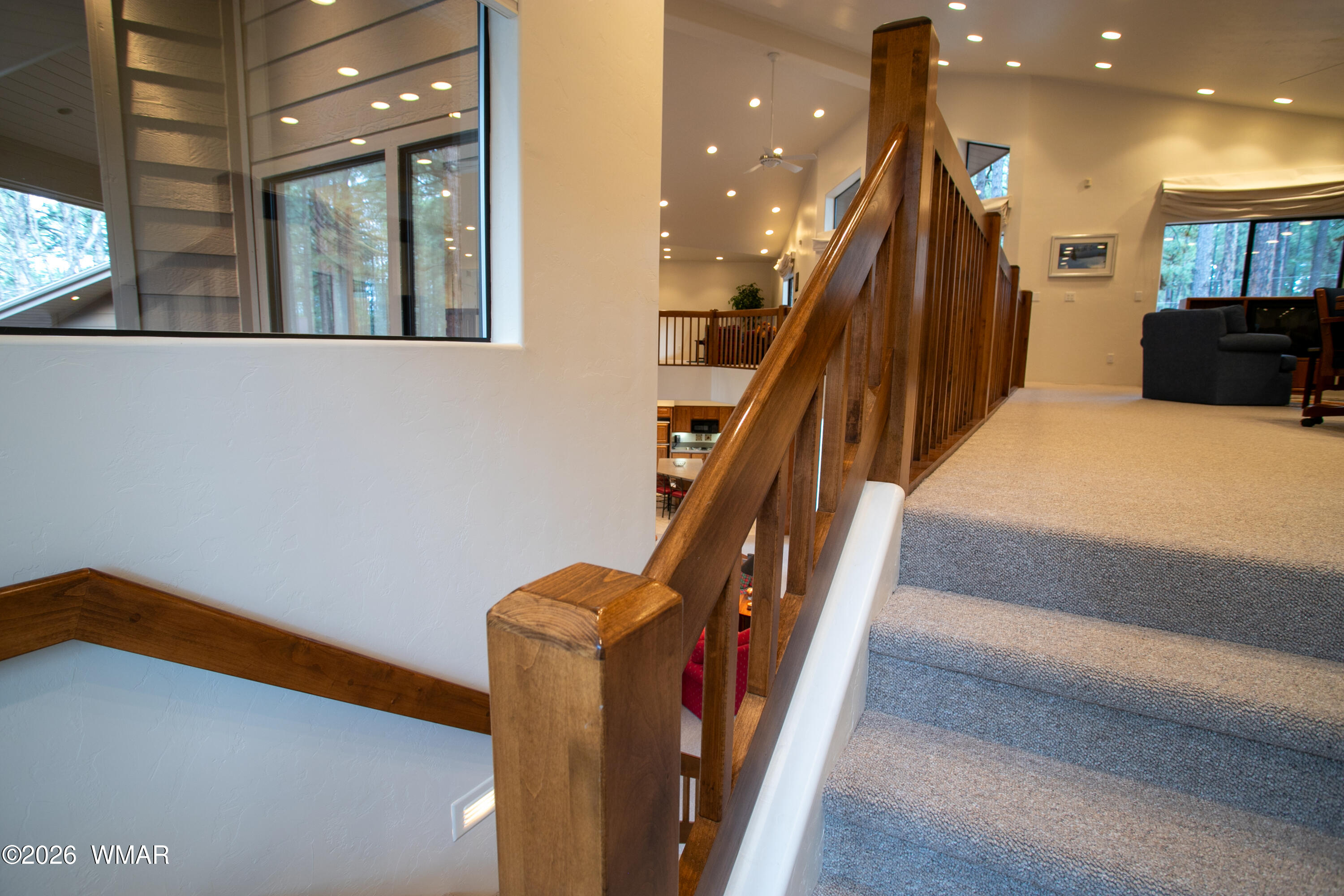 2896 Aspen Road Pinetop, AZ 85935 - Photo 28 of 75 a view of entryway and hall with wooden floor
