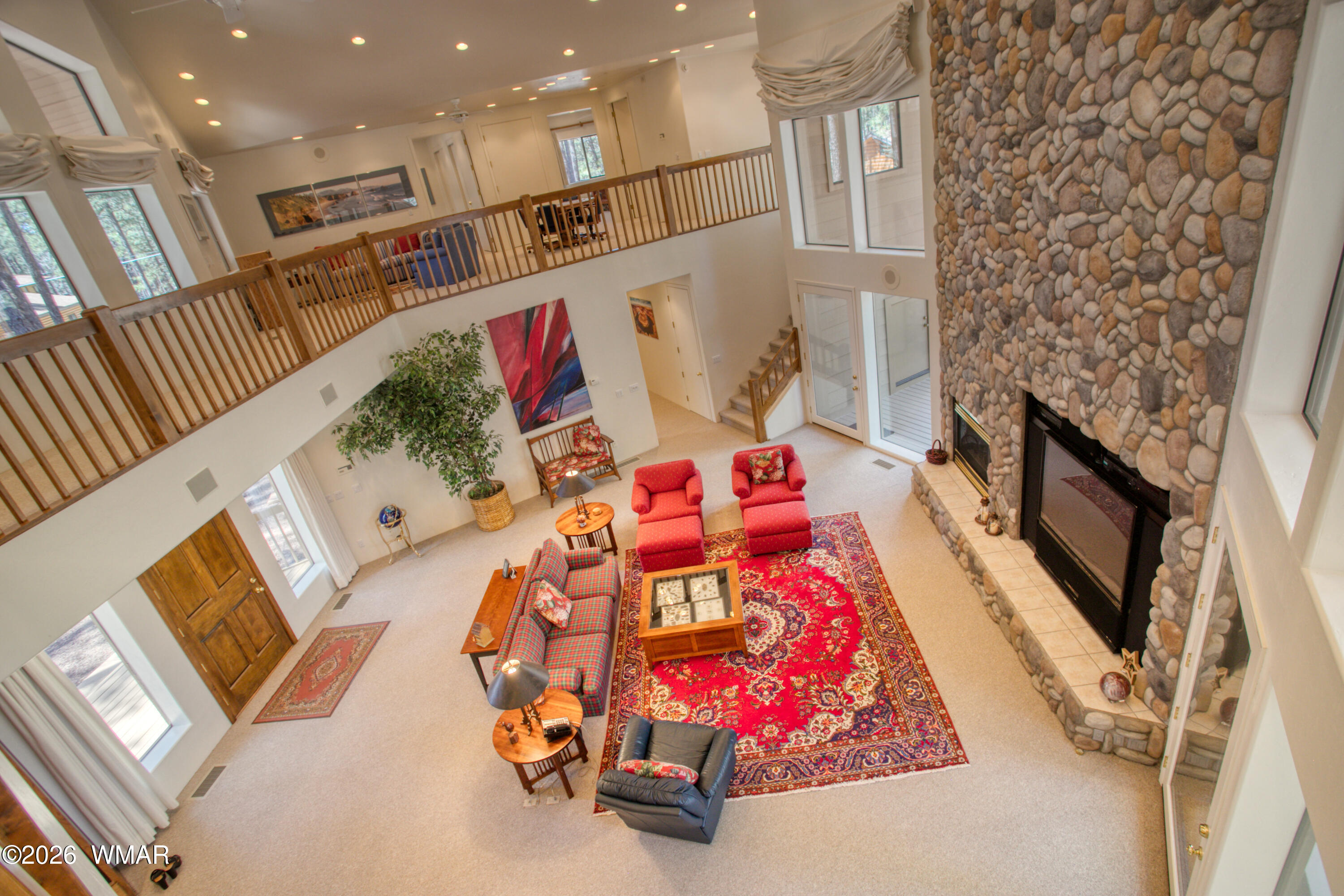 2896 Aspen Road Pinetop, AZ 85935 - Photo 29 of 75 a bedroom with a bed and a couch