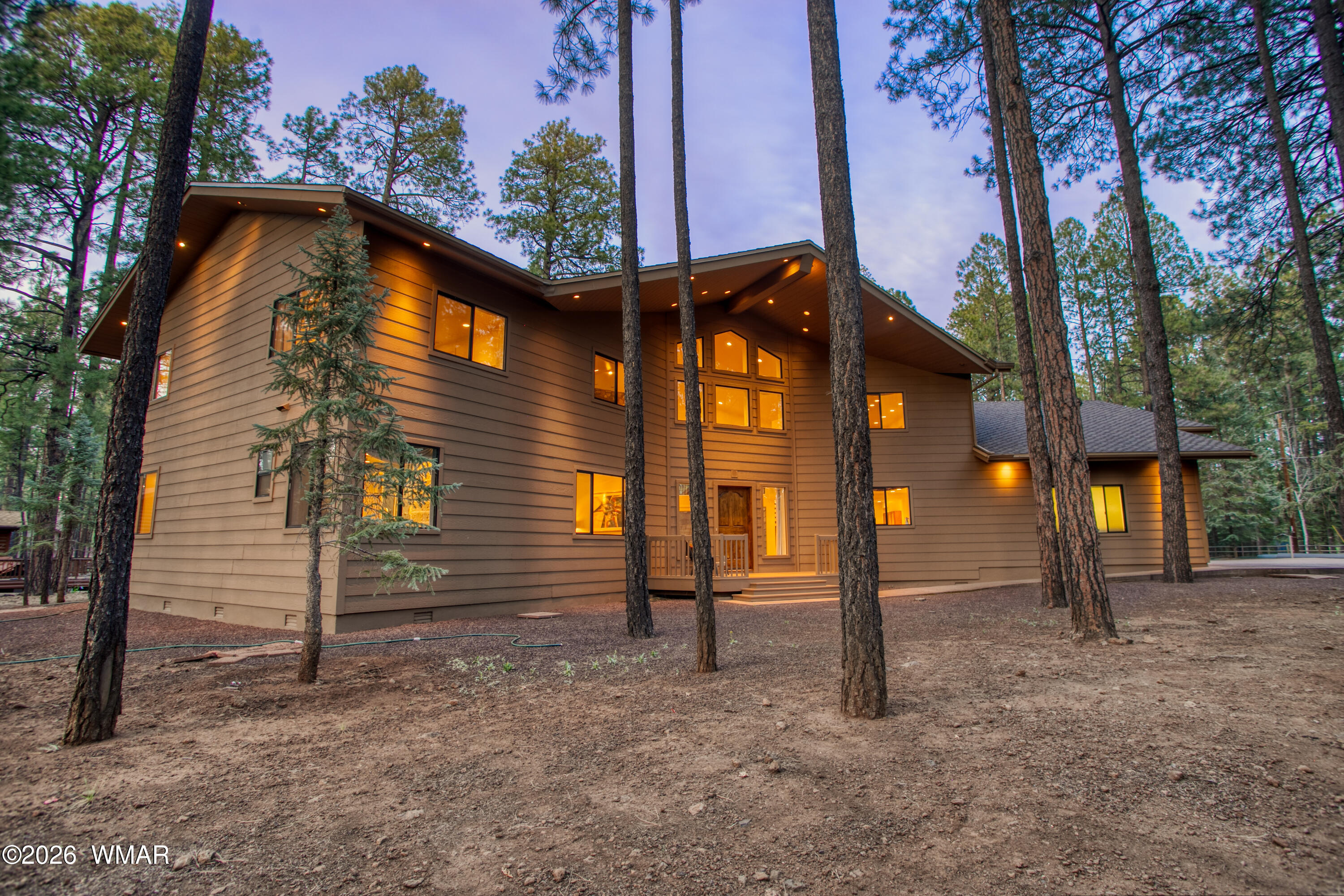 2896 Aspen Road Pinetop, AZ 85935 - Photo 70 of 75 a view of a house with a backyard