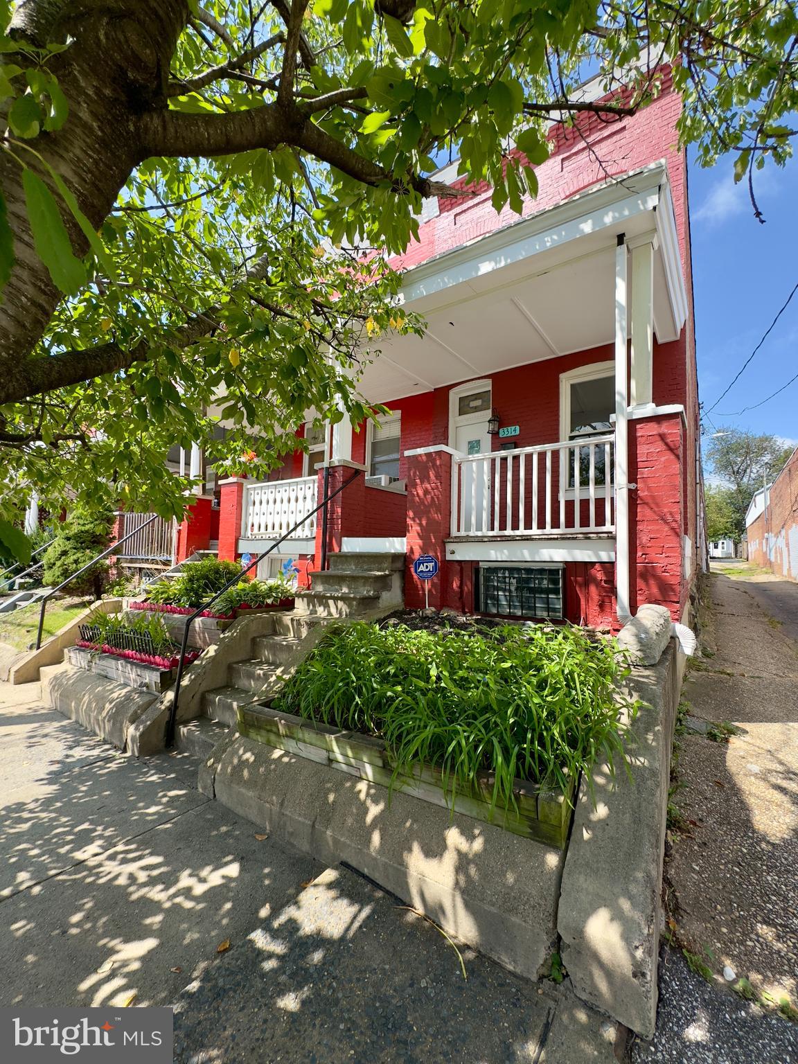 a view of a house with a patio