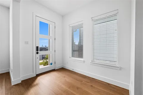 an empty room with window