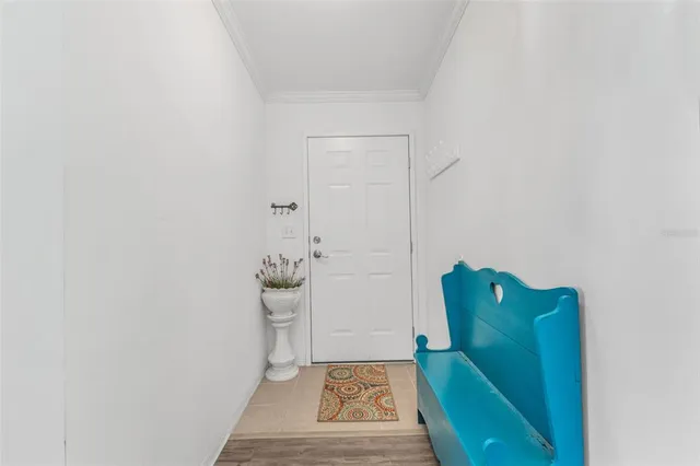 view of room with window and hardwood floor