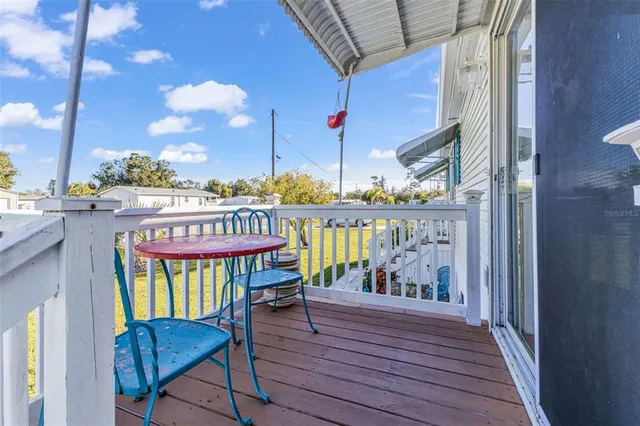 a view of backyard of house