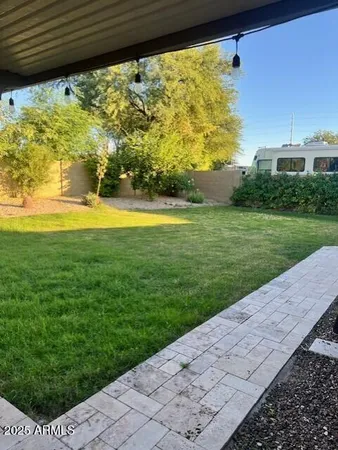 a view of a back yard