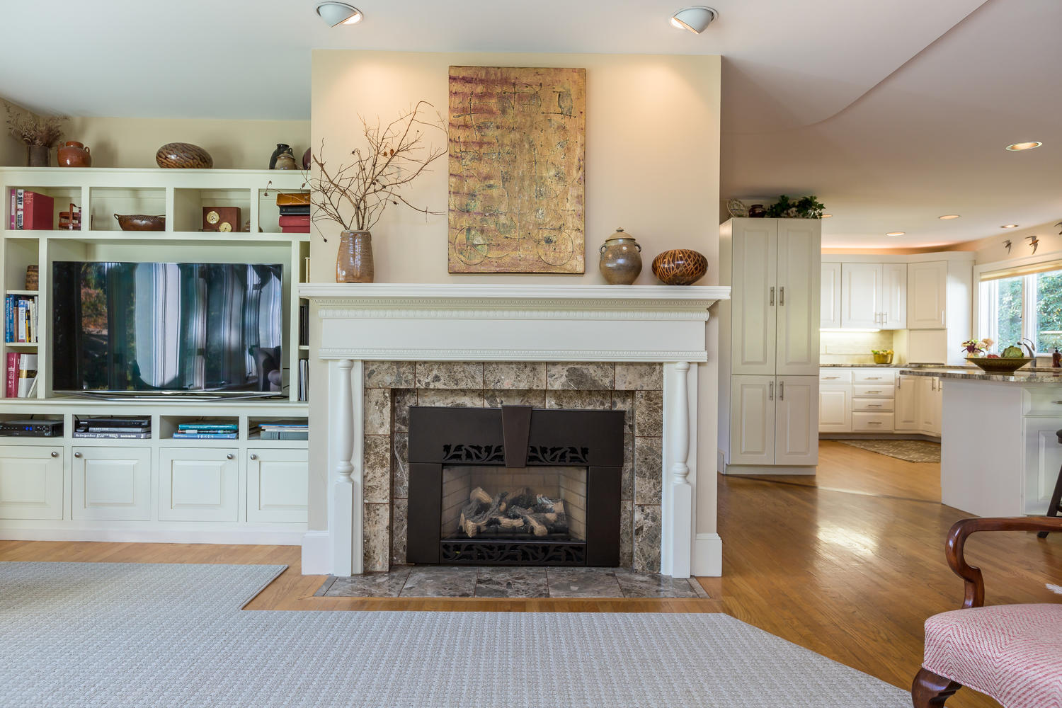 26 Ledge Road Cumberland Foreside, ME 04110 - Photo 10 of 35 gas fireplace in family room