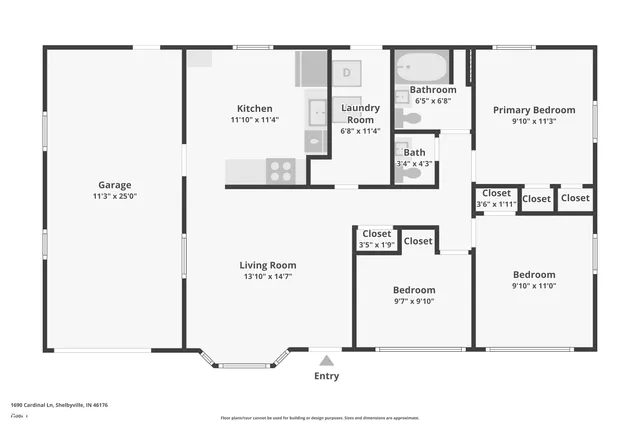 $185,000 | 1690 Cardinal Lane, Shelbyville, IN 46176