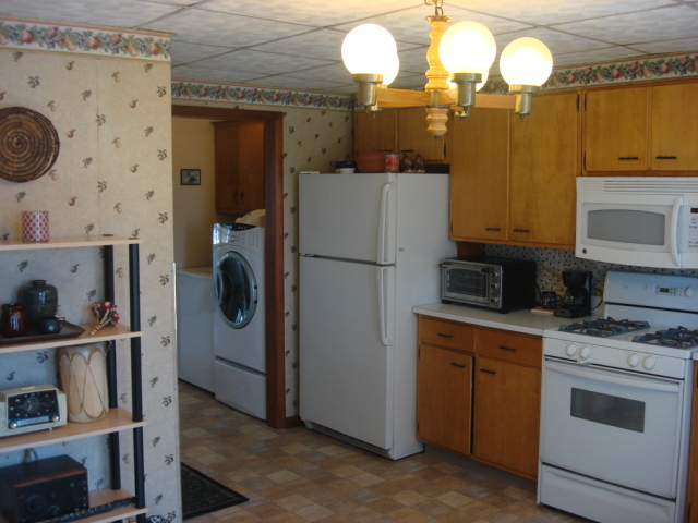 378 Van Orin Road Sublette, IL 61367 - Photo 6 of 25 a kitchen with a refrigerator and cabinets