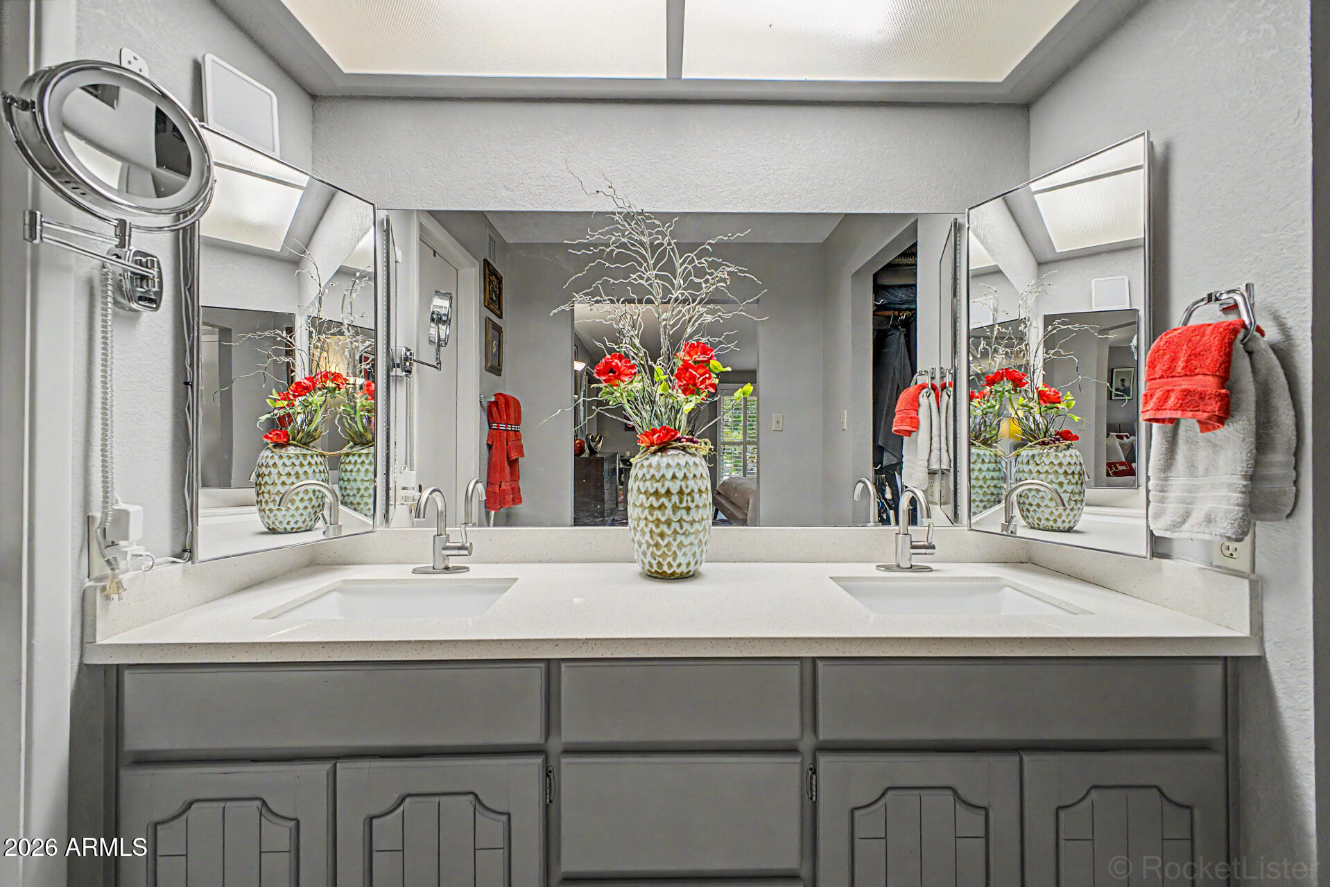 18409 East Horseshoe Bend Rio Verde, AZ 85263 - Photo 21 of 33 a bathroom with a sink vanity and mirror