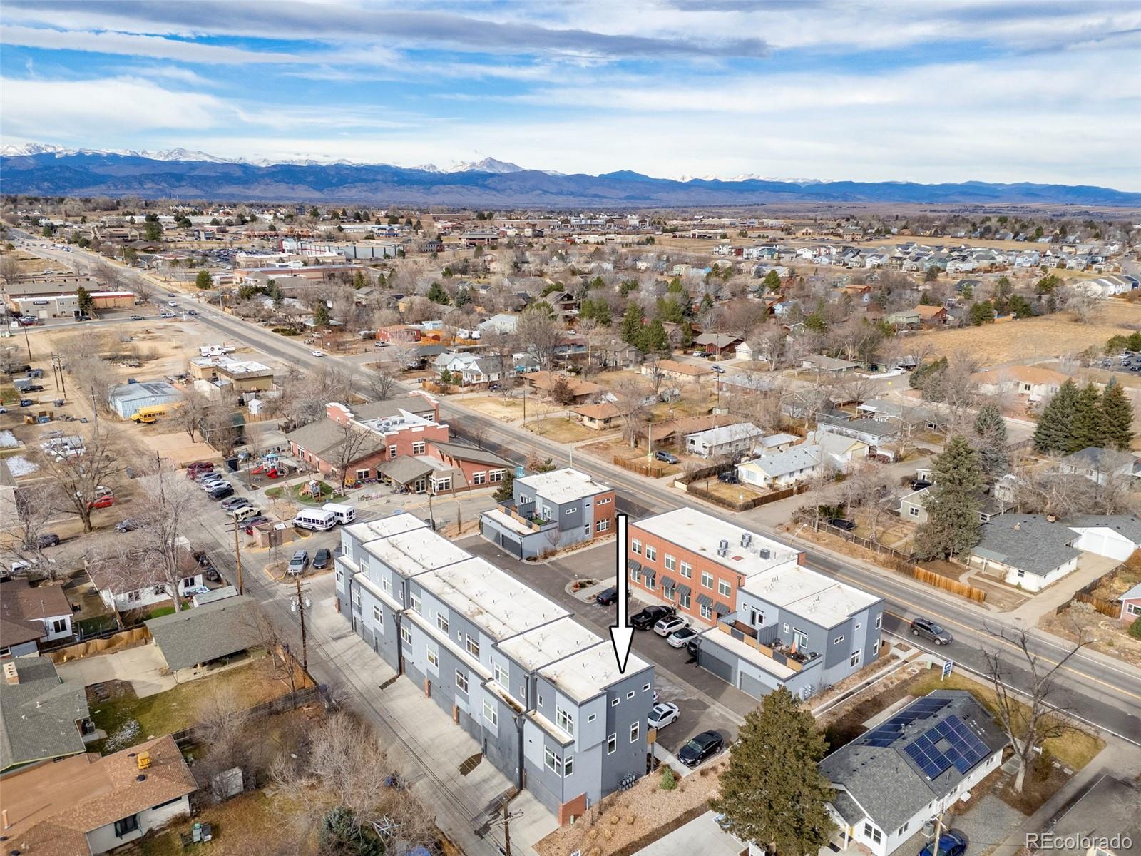 402 West Baseline Road, Unit H Lafayette, CO 80026 - Photo 33 of 37 an aerial view of a city