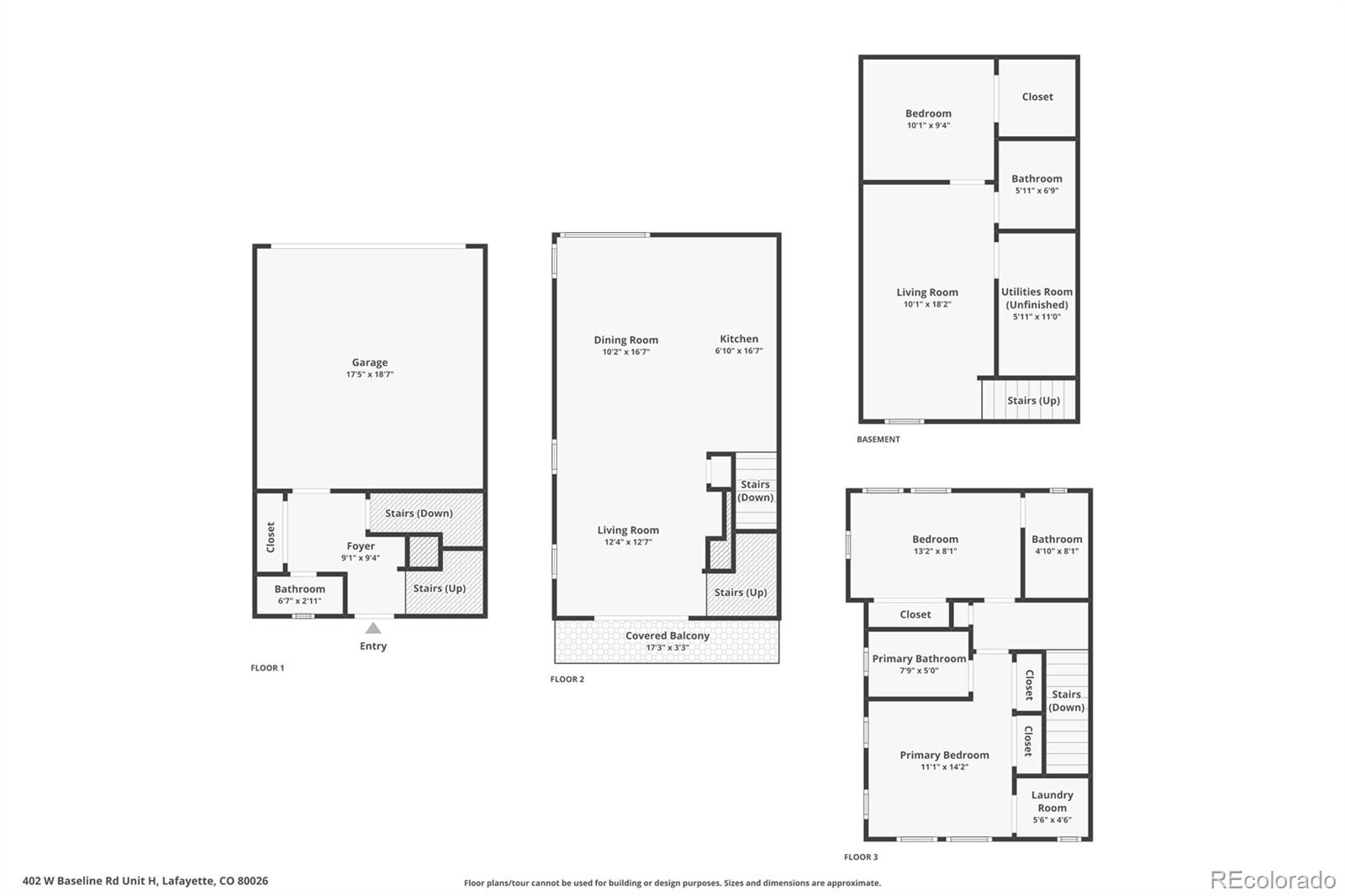 402 West Baseline Road, Unit H Lafayette, CO 80026 - Photo 37 of 37 a picture of a floor plan
