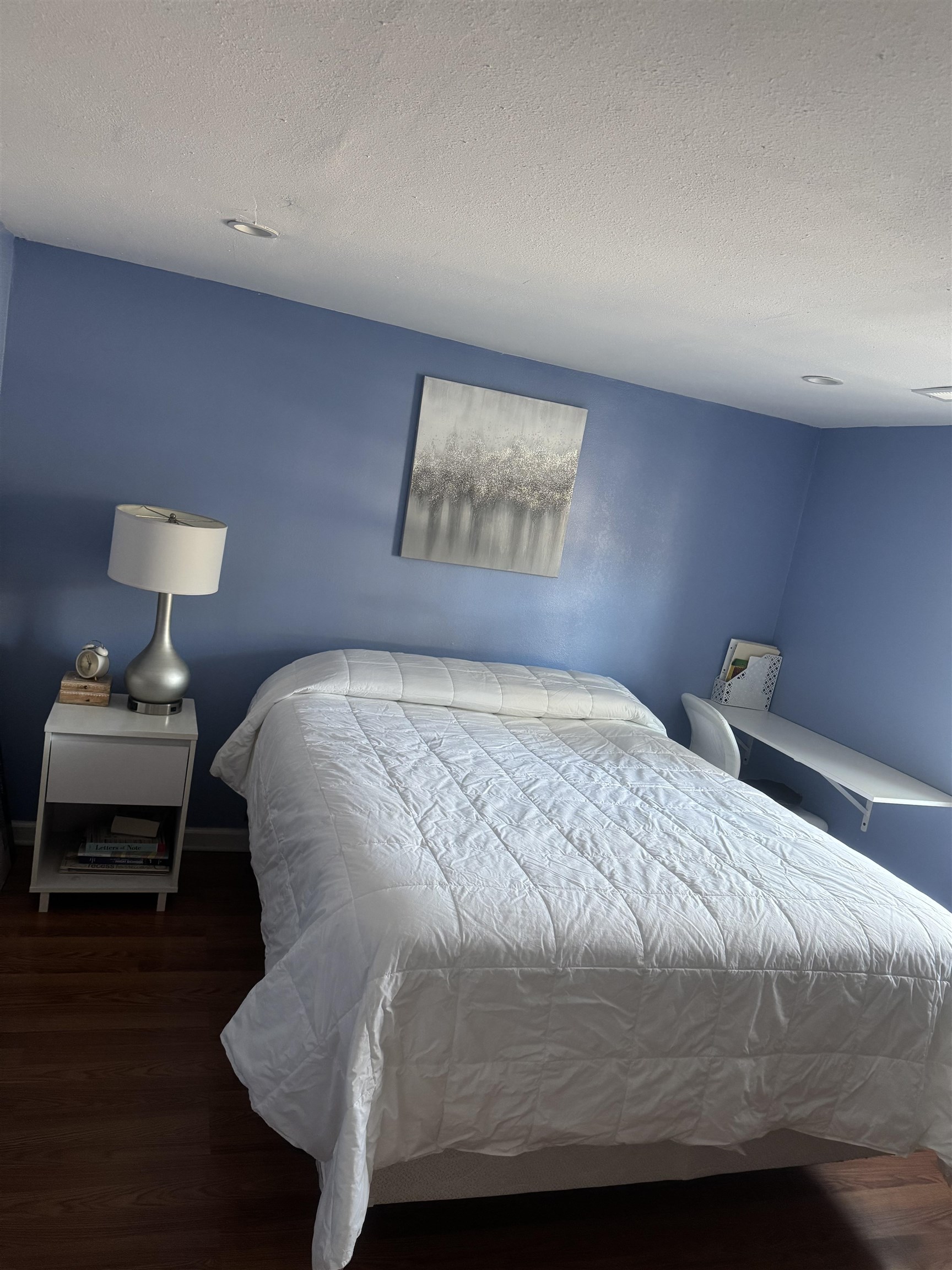 2427 Huntington Circle Conway, SC 29526 - Photo 7 of 19 Bedroom with dark wood-type flooring and a textured ceiling