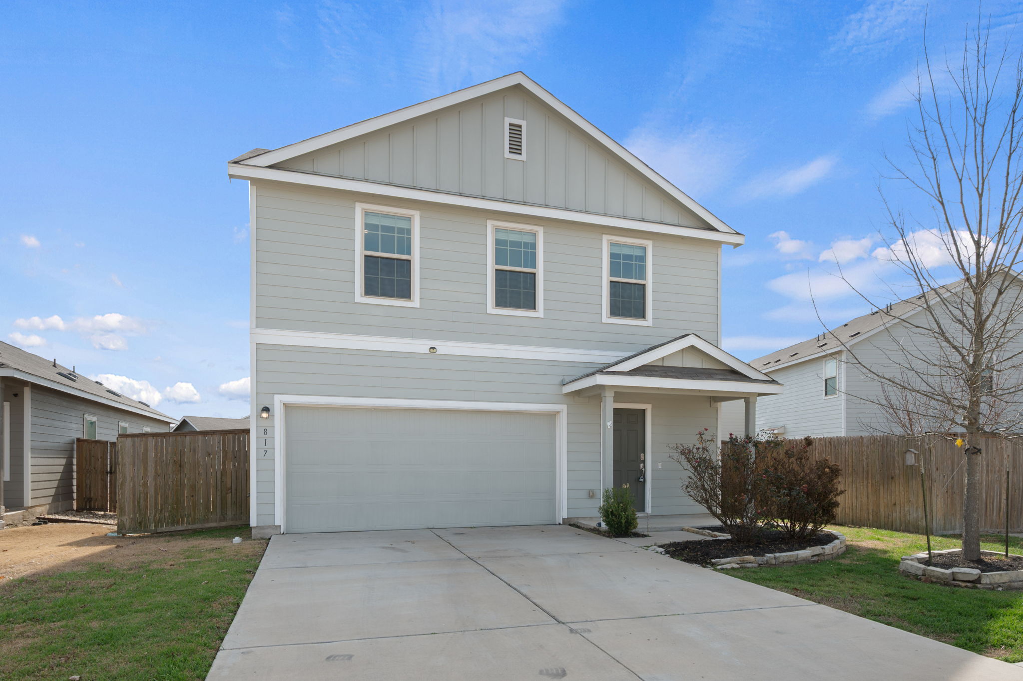817 Circle Way Jarrell, TX 76537 - Photo 2 of 39 a front view of a house with a yard