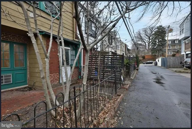 a view of outdoor space with chairs