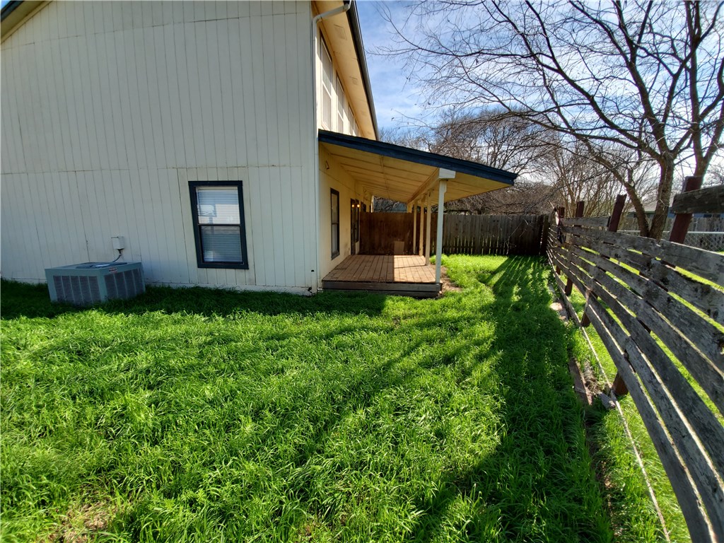 108 Verna Spur, Unit B Georgetown, TX 78628 - Photo 24 of 24 Private Backyard with Deck!