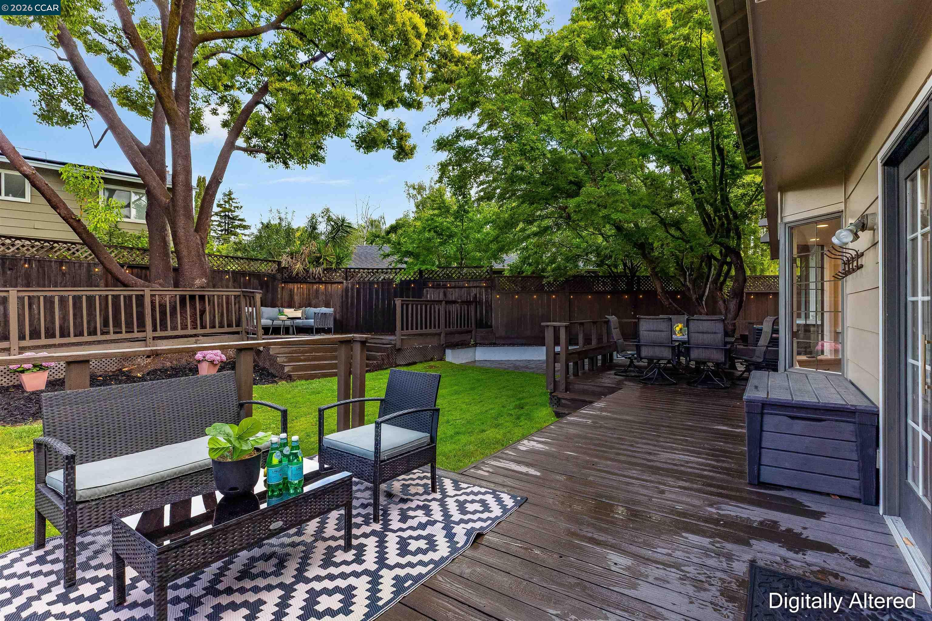 418 Devon Court San Ramon, CA 94583 - Photo 39 of 62 a view of a patio with couches chairs and a fire pit