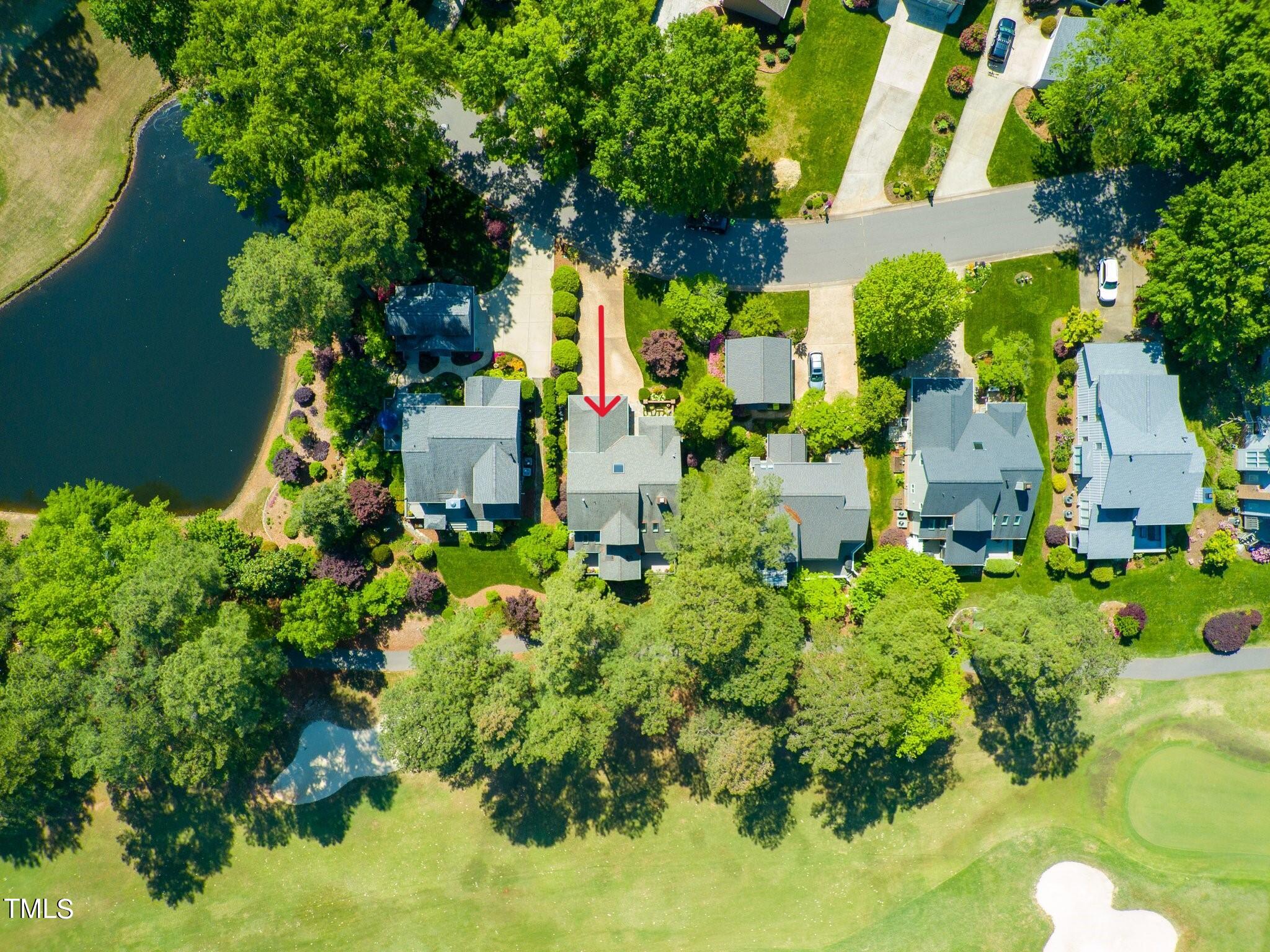 2924 Ballybunion Way Raleigh, NC 27613 - Photo 5 of 54 2924 aerial marked 2 4-26