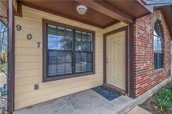 a view of front door