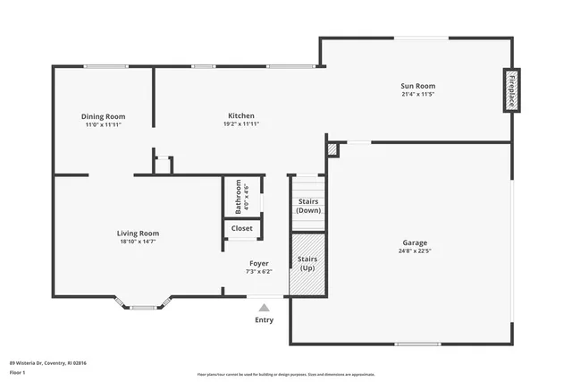 $550,000 | 89 Wisteria Drive, Coventry, RI 02816