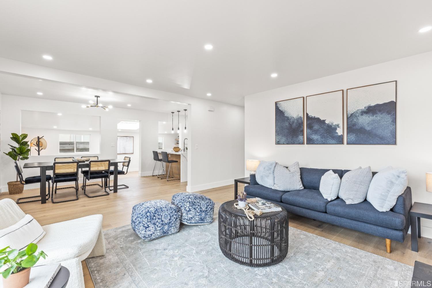 1139 Peralta Road Pacifica, CA 94044 - Photo 4 of 58 a living room with furniture and kitchen view