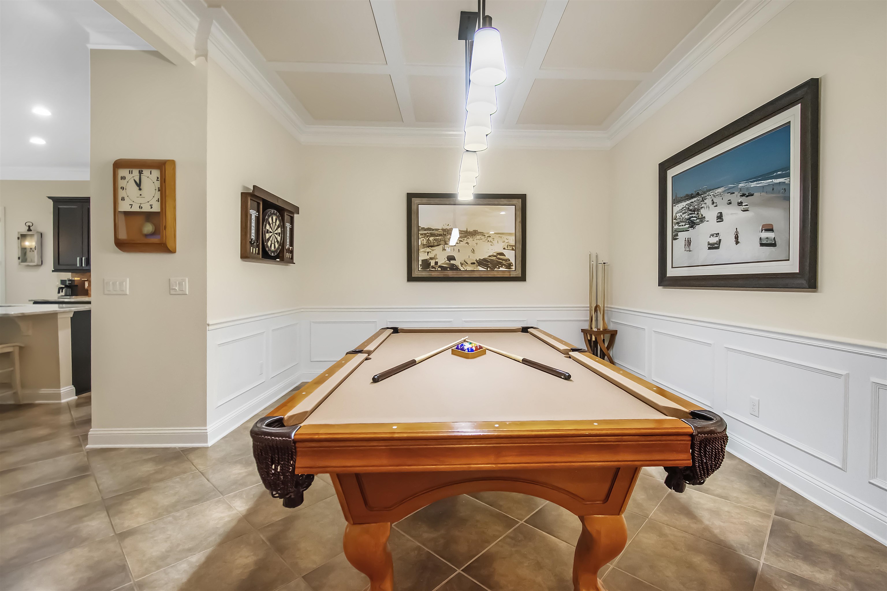 3461 Kings Road St. Augustine, FL 32086 - Photo 12 of 45 a room with pool table and paintings on the wall