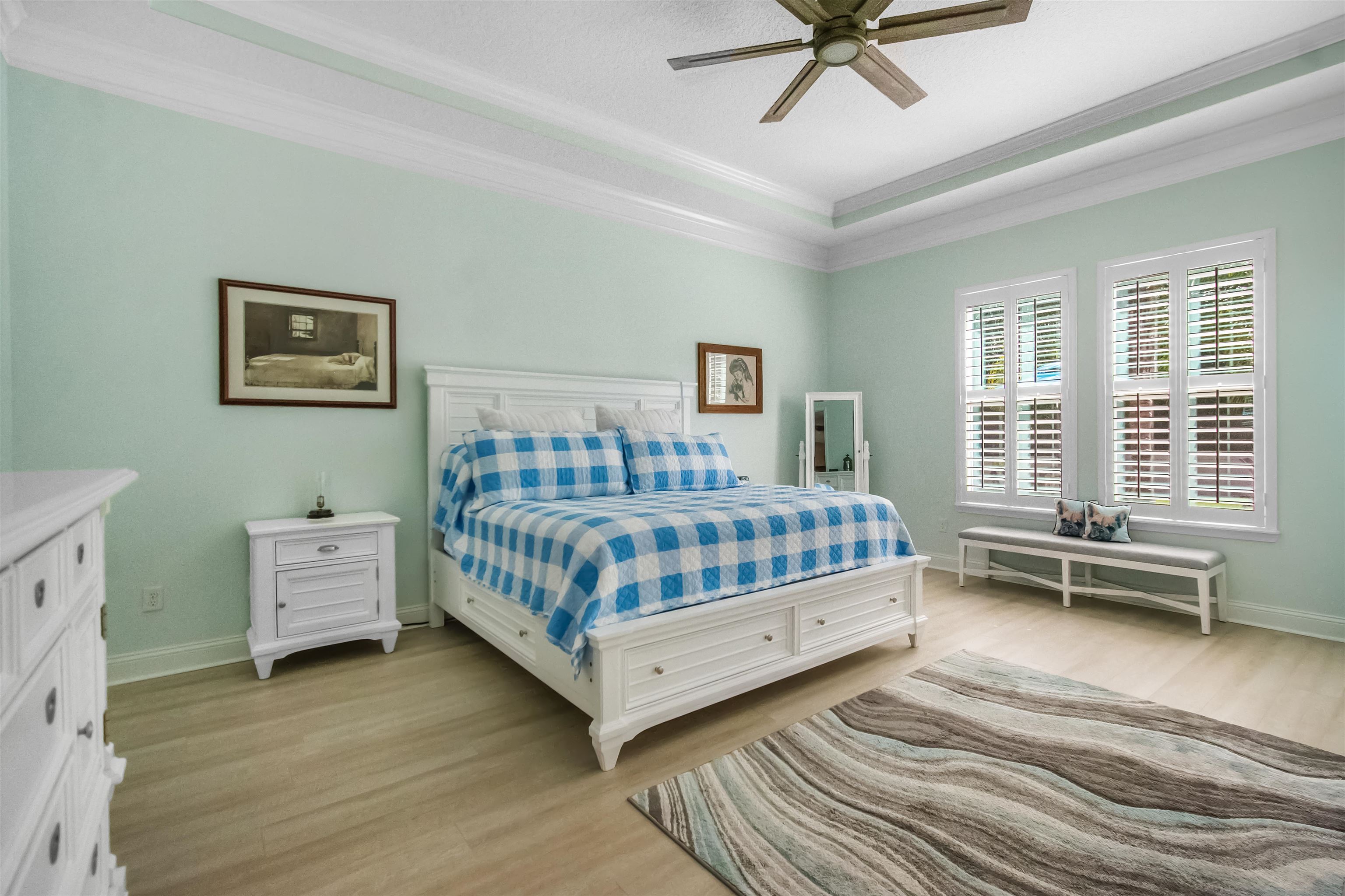 3461 Kings Road St. Augustine, FL 32086 - Photo 23 of 45 a bedroom with a bed and a desk
