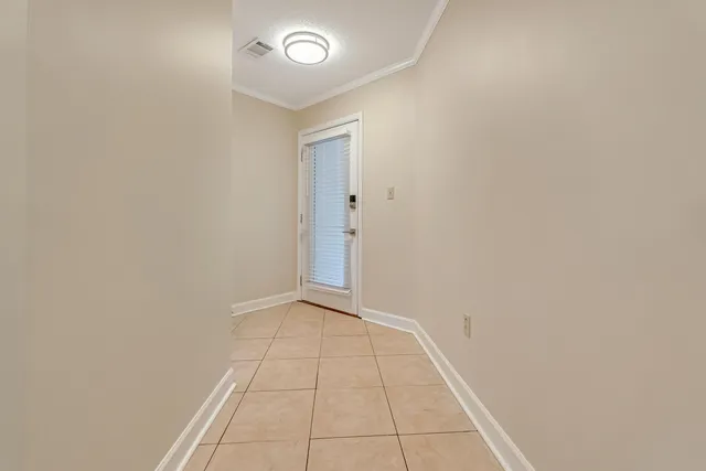 an empty room with window