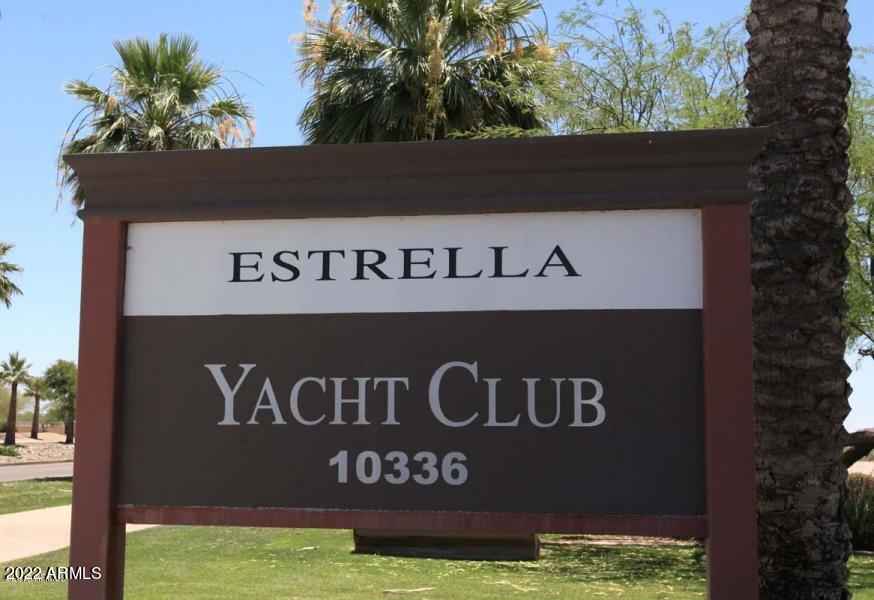 17751 West Verdin Road Goodyear, AZ 85338 - Photo 43 of 45 Estrella yacht club sign