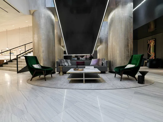 a outdoor space with patio furniture