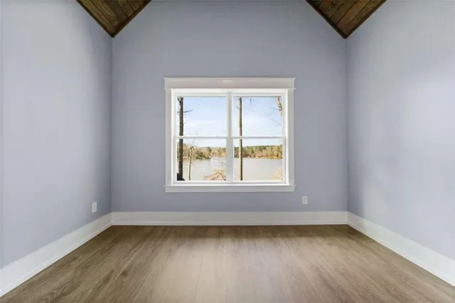 wooden floor in an empty room