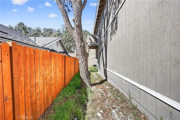 a view of a couch in a yard