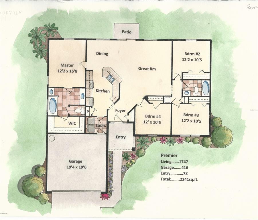 5913 Pecan Road Ocala, FL 34472 - Photo 1 of 1 Premier Floor Plan