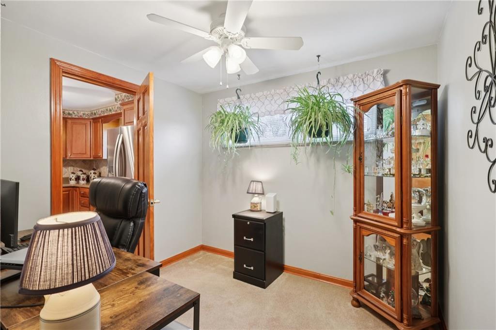 158 Maple Street Rochester, PA 15074 - Photo 17 of 37 a view of workspace with mirror and furniture