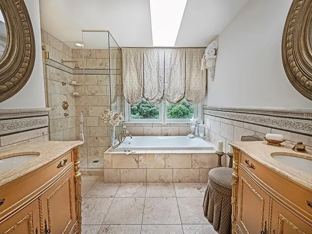a bathroom with a sink and a bathtub