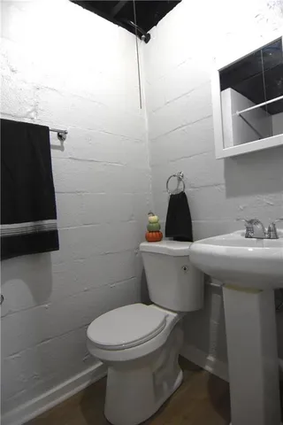 a view of a room with racks