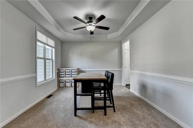 a living room with furniture and a couch