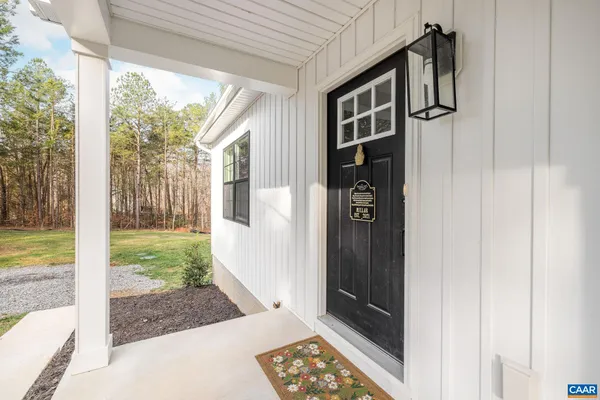 a view of front door