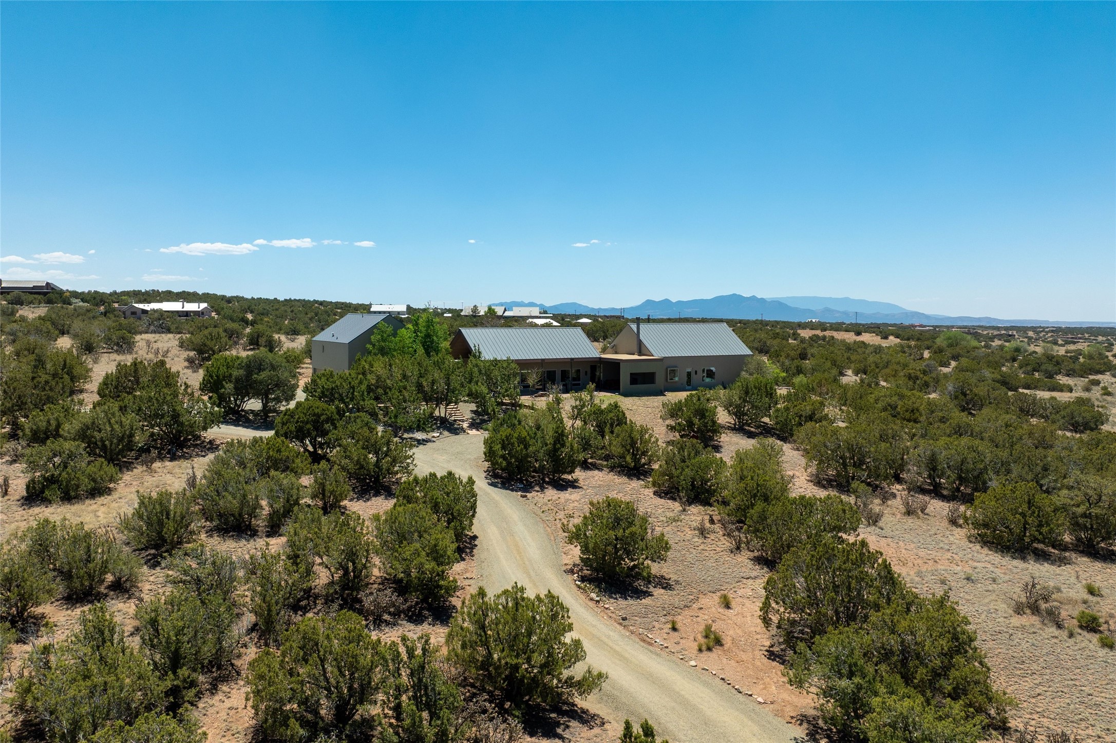 27 Old Road Lamy, NM 87540 - Photo 47 of 47 Aerial View Front of Home