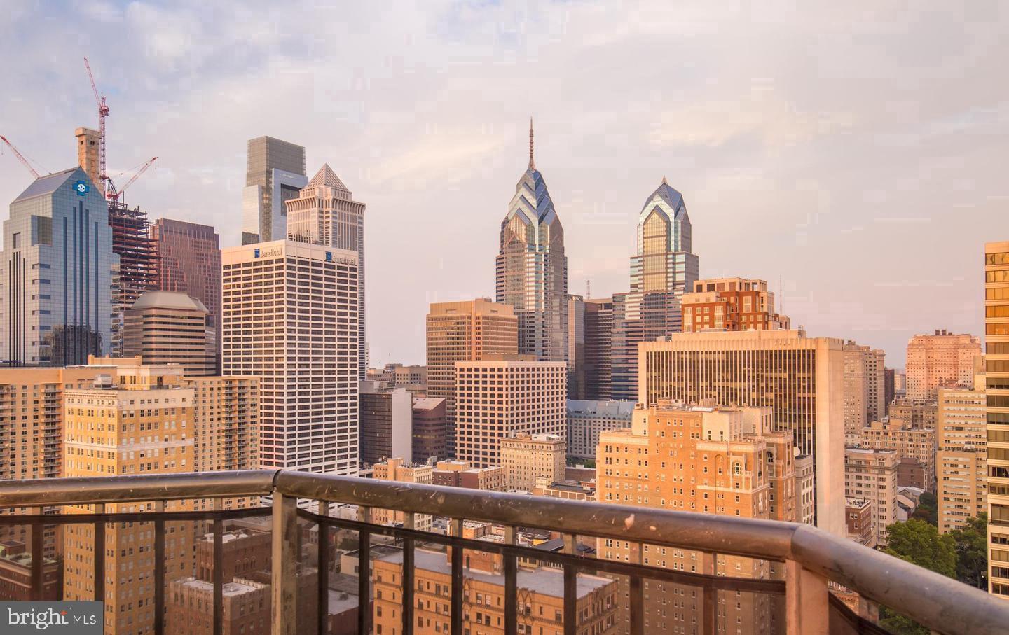 2020 Walnut Street, Unit 6C Philadelphia, PA 19103 - Photo 13 of 25 a view of city from balcony