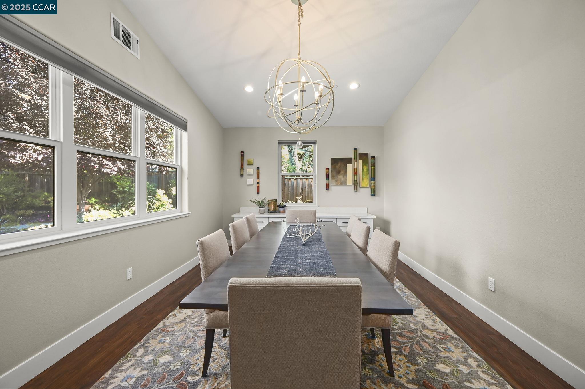 1096 Mountain View Boulevard Walnut Creek, CA 94596 - Photo 13 of 49 a view of a dining room with furniture window and outside view
