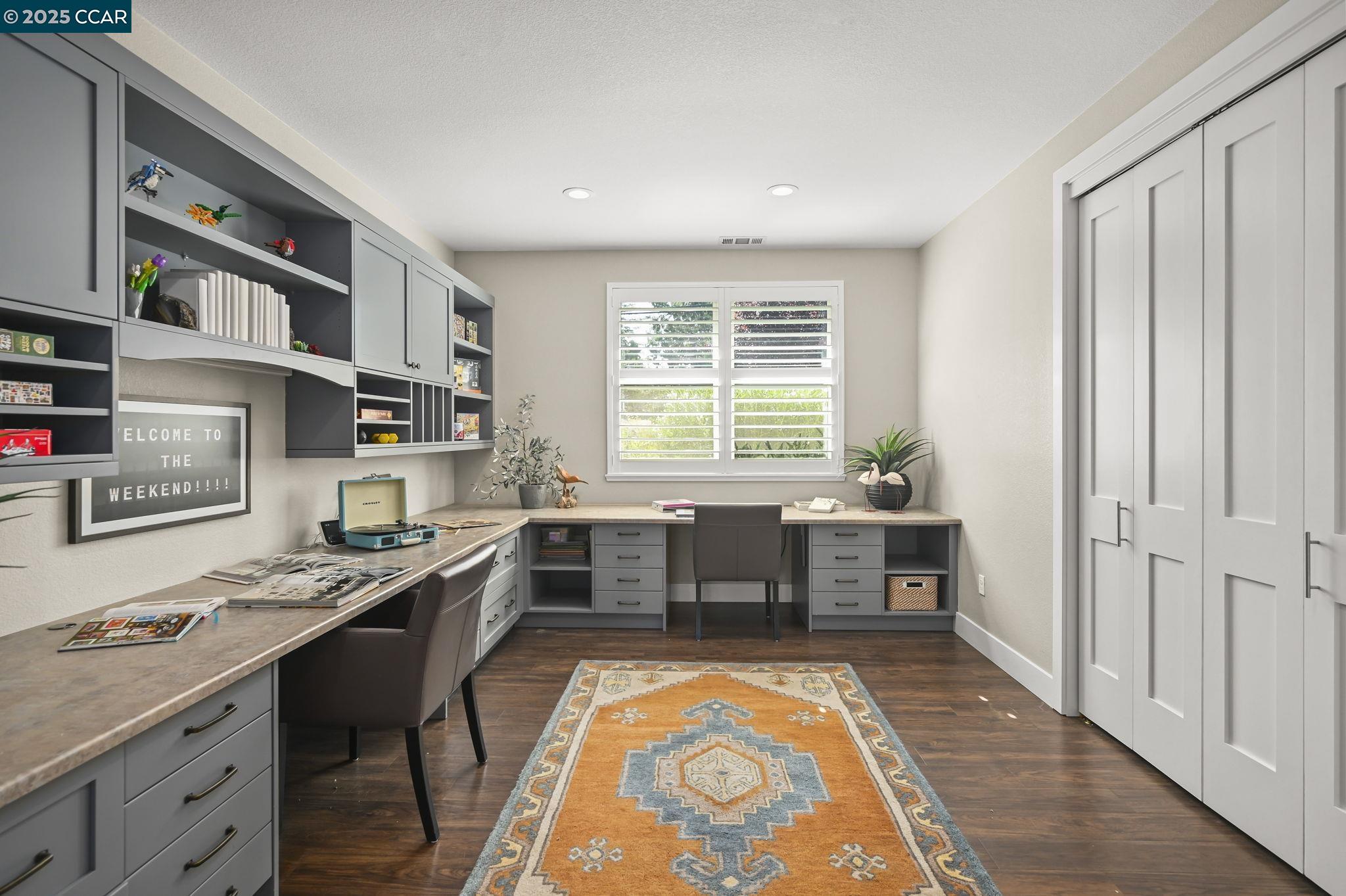 1096 Mountain View Boulevard Walnut Creek, CA 94596 - Photo 23 of 49 a view of a workspace with furniture and window