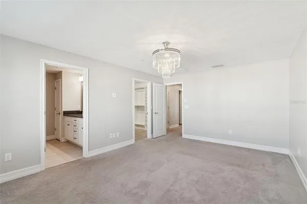 a view of an empty room