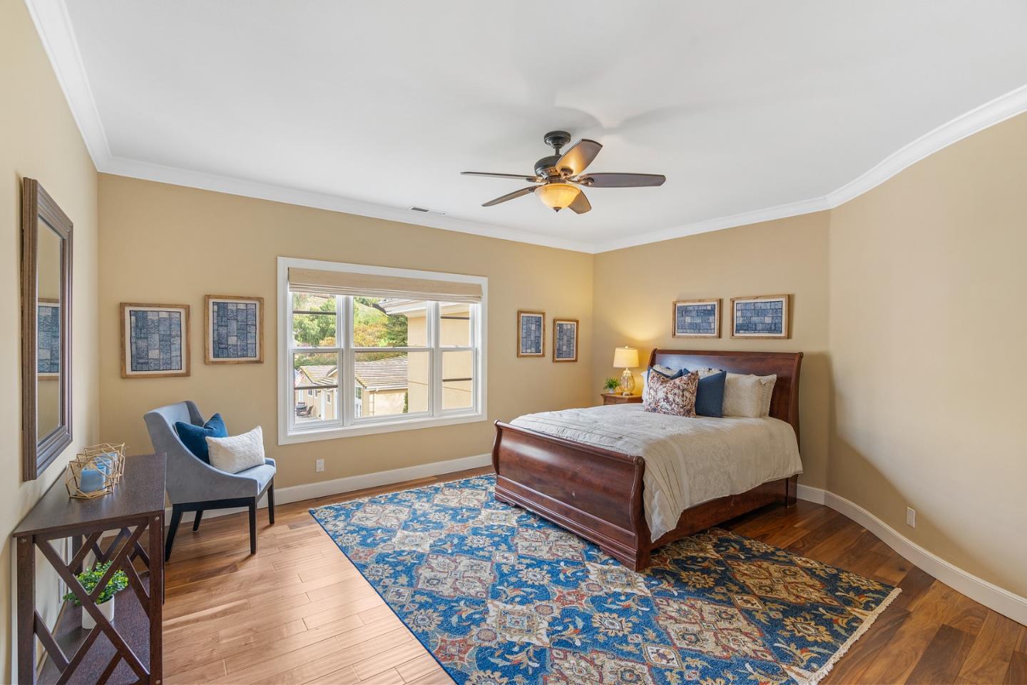 10340 Anderson Road San Jose, CA 95127 - Photo 33 of 65 a bedroom with a bed and wooden floor