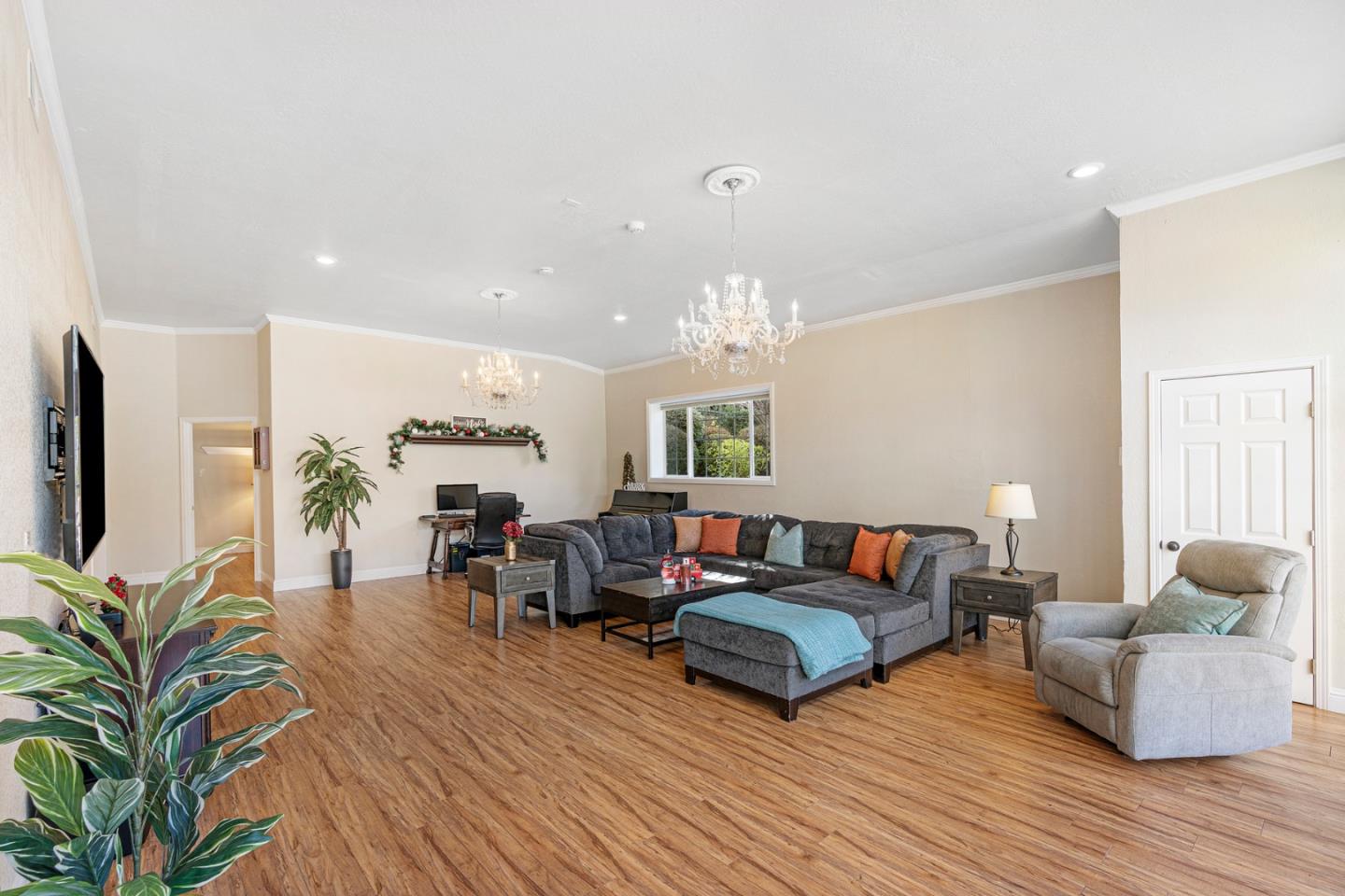 10340 Anderson Road San Jose, CA 95127 - Photo 57 of 65 a living room with furniture and a flat screen tv