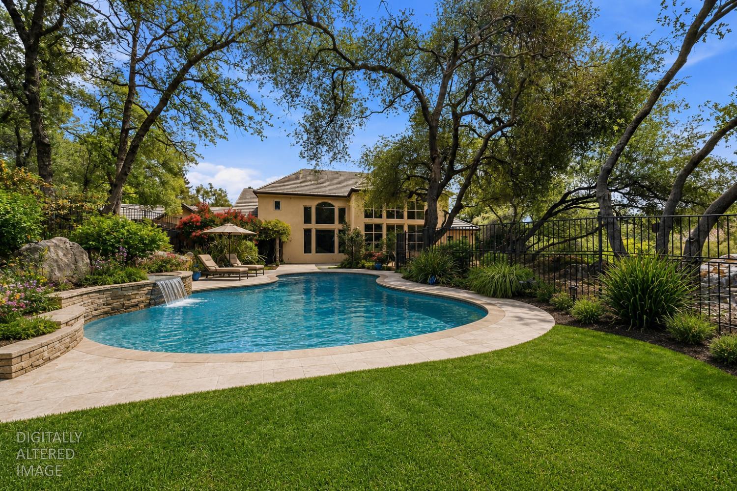 9738 Rim Rock Circle Loomis, CA 95650 - Photo 85 of 94 Preview for possible pool installation. AI generated photo.
