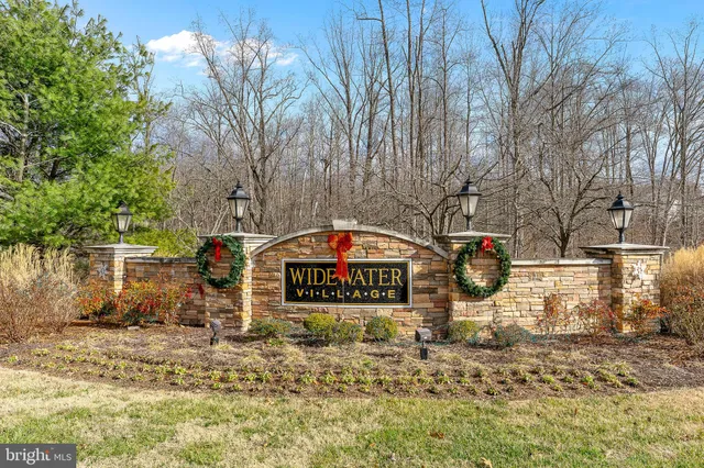 a view of street sign under a large tree