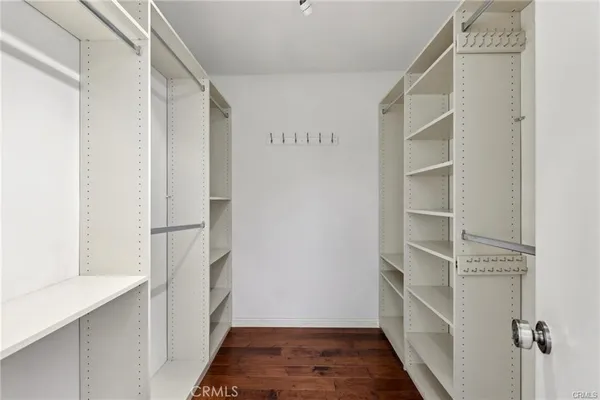 a close view of closet
