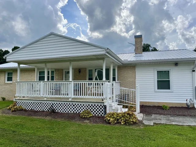 a front view of a house