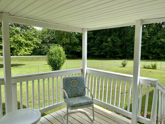 a view of a chair in balcony