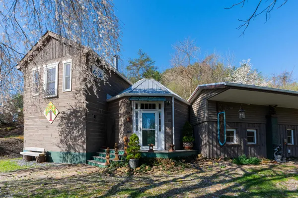 a front view of a house