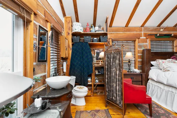 a view of a door in the house